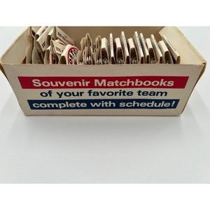1982 Boston‎ Red Sox Home Games Schedule Matchbooks Box Lot of 24